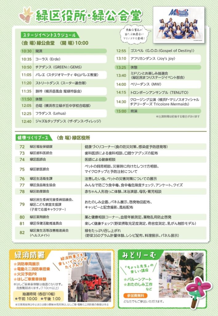 緑区役所・緑公会堂・緑消防署・みどりーむ